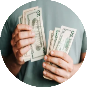 cash in hand after receiving pre-settlement funding